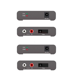Extension de commutateur à fibre optique RCA 20KM LC SC Transmetteur audio à fibre Ensemble récepteur <span class=keywords><strong>Blu</strong></span> Ray PS4 TV Adaptateur de commutateur de canal stéréo - Product Image 2