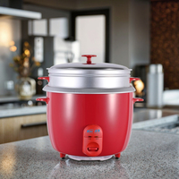 Usine chinoise en gros Portable ménage Mini rouge en plastique électrique tambour cuiseur à riz 0.3L-2.8L