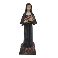 Usine personnalisée résine Santa Rita Statue religieuse artisanat cadeaux chrétiens décor à la maison Figurine catholique produits religieux