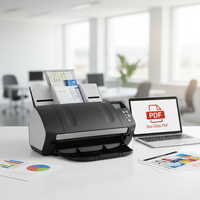 Escáner de Documentos a Color Fujitsu Fi-7160 de Alta Velocidad, Dúplex, ADF, USB 3.0, 600 dpi