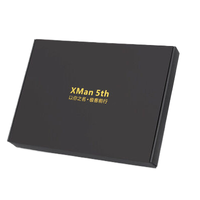 Boîte d'expédition d'expédition d'enveloppe d'emballage de papier ondulé de papier de carton ondulé noir mat avec le logo personnalisé pour la petite entreprise