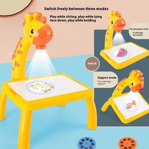 Juguete de escritorio de tablero de escritura de plástico para niños con artículo de regalo de mesa de dibujo de dibujos animados de jirafa - Product Image 3