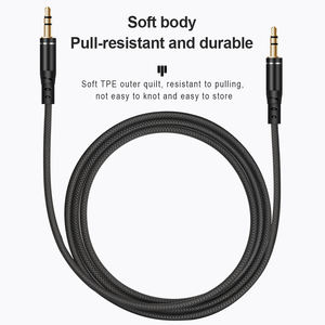 Cavo Audio di Prolunga <span class=keywords><strong>AUX</strong></span> per Auto DC 3.5 mm, 1500mm/5ft, Morbido TPE, 3 Sezioni, Connettore Dorato, Anti-groviglio, Alta Qualità di Trasmissione del Suono - Product Image 3