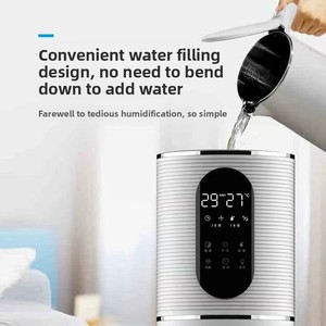 Humidificador Ultrasónico Eléctrico de Plástico para Uso Doméstico, Silencioso, Gran Volumen de Vapor, Purificación, Esterilización, Humidistato, 1 Año de Garantía - Product Image 4