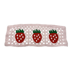 Wholesale Hair Accessories Knit Handmade Head Scarf Daisy <strong>Sunflower</strong> Pattern Crochet Triangular <strong>Embroidered</strong> Patch for Women - Product Image 3