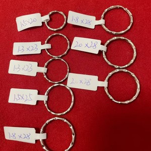 พวงกุญแจโลหะสแตนเลสทรงกลม แฟชั่น ทนทาน หลายขนาด ขายส่ง - Product Image 2