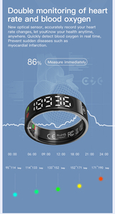 Anello Intelligente Maxtop per Uomo, Monitoraggio Frequenza Cardiaca, Sonno, Calorie, Tracker Multilingue - Product Image 3