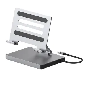 Hot Sale Tablet Stand Adjustable Tablet Holder Desktop Stand Dock Holder 9 In 1 Tablet Stand Hub Station For Ipad