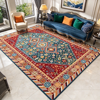Customizable Pattern Crystal Velvet Living Room Carpet Low Maintenance Floor Rug for Apartment Indoor Living Area Decor