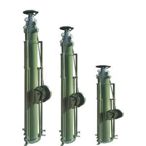 Mât télescopique à manivelle de treuil manuel de hauteur personnalisée de <span class=keywords><strong>3m</strong></span> à 20m monté sur le terrain avec guidon pour caméra CCTV - Product Image 4