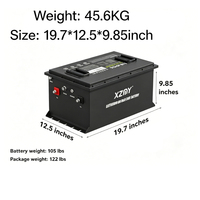 Baterai Golf Cart Lithium LiFePO4 51.2V 105Ah, Baterai Golf Cart Lithium 48V 100Ah 300Ah, Baterai Golf Cart Lithium dengan Casing Logam