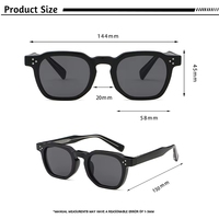 Lunettes de soleil à monture épaisse dégradé orange, prêtes à l'emploi - Protection UV400 CP Pin Core - Vente en gros, OEM personnalisé, revente