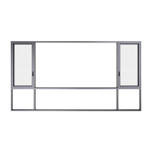 Ventana abatible de doble acristalamiento de aluminio energéticamente eficiente con red aislada de Mosquitos - Product Image 3