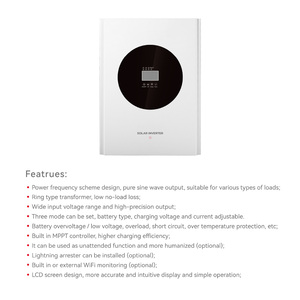Les onduleurs MPPT 11KW 48V prennent en charge <span class=keywords><strong>9</strong></span> sorties parallèles à onde sinusoïdale pure 8KW 10KW système de kit d'onduleur solaire hybride hors réseau - Product Image 5