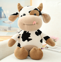 Adorable Peluche Ours Habi, Mascotte de l'Année du Bœuf, Animal en Peluche Super Doux, Cadeau de Fiançailles