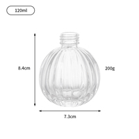 Diffuseur de parfum d'ambiance en verre transparent de 100 ml, design de luxe, nouvelle arrivée, vente en gros personnalisée