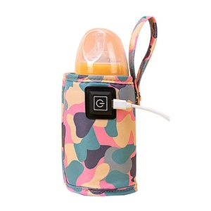 Chauffe-biberons portables pour bébé avec câbles de données, chauffe-biberons USB à température constante en cuir pour voiture - Product Image 4