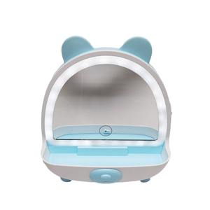 <span class=keywords><strong>Espejo</strong></span> de tocador multifuncional <span class=keywords><strong>con</strong></span> diseño de osito pequeño <span class=keywords><strong>con</strong></span> <span class=keywords><strong>luces</strong></span>, pequeño <span class=keywords><strong>espejo</strong></span> de maquillaje, espejos cosméticos para niños <span class=keywords><strong>y</strong></span> estudiantes, espejos DIY - Product Image 3