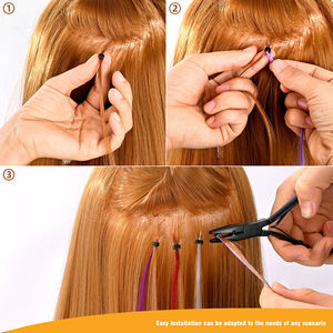 顶级质量双绘制原始俄罗斯人发25g U/K/Itips自然波I尖头发延伸人发 - Product Image 6