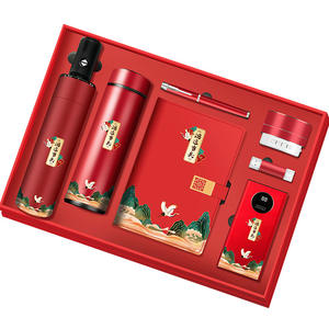 Set de Regalo Empresarial Lotus Blessing con Termo, Cuaderno y Bolígrafo, Logotipo Personalizable, Recuerdos de Año Nuevo Chino - Product Image 4