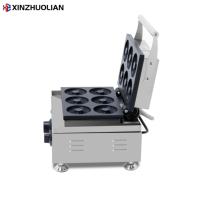 Nouvelle machine à beignets électrique automatique 6 grilles Haute productivité Utilisation en boulangerie Farine Noix Fruits Revêtement antiadhésif