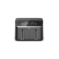 Friteuse à air numérique électrique grande capacité 2200-2800W avec panier double zone 5.5L+5.5L