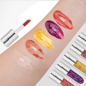 Meilleures ventes : Huile à lèvres cosmétique hydratante et illuminante effet miroir, 5 couleurs, waterproof, éclat lumineux et scintillant - Product Image 4