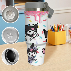 แก้วน้ำสแตนเลส K-KUROMI ลายอนิเมะน่ารัก ขนาด 30 ออนซ์ พิมพ์ลาย UV แบบกำหนดเอง จัดส่งจากสหรัฐอเมริกาภายใน <span class=keywords><strong>2</strong></span> วัน - Product Image 2