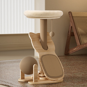 Penjualan langsung dari pabrik hewan peliharaan multi-lapis kustom papan garuk kucing mainan rangka panjat dalam satu kucing multifungsi - Product Image 6