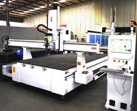 Machine de fraisage CNC à 4 axes, contrôlée par PLC, moteur pas à pas, gravure 3D, relief, perçage, fraisage pour les entreprises de publicité