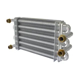 36 kw 6 pipes thread double Channel heat exchanger for household Wall mounted gas boiler