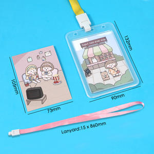 Funda Protectora Vertical <span class=keywords><strong>de</strong></span> Plástico Rígido <span class=keywords><strong>para</strong></span> Tarjetas FOSKA, Porta Tarjetas <span class=keywords><strong>de</strong></span> Crucero con Ventana Transparente <span class=keywords><strong>de</strong></span> Doble Cara <span class=keywords><strong>para</strong></span> Suministros <span class=keywords><strong>de</strong></span> Oficina - Product Image 2