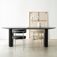 Chaise de salle à manger nordique moderne en laine d'agneau, chaise d'appoint rembourrée en polaire avec pieds en métal pour hôtel et maison