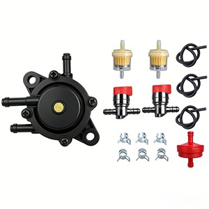 Nouvelle pompe à carburant en métal et plastique CY pour moteurs <span class=keywords><strong>Briggs</strong></span> & <span class=keywords><strong>Stratton</strong></span> - Kit complet avec filtre, tuyau et colliers de serrage (plusieurs options de configuration) - Product Image 3