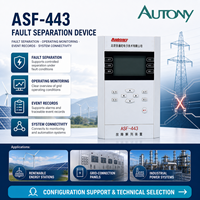 Relais de protection contre la déconnexion et la surtension pour les petites sources de production et les applications de stabilisation du réseau électrique ASF-443
