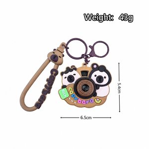 Porte-clés Capybara Mignon en Gros, Breloque de Sac en Silicone Kawaii, Pendentif de Voiture Dessin Animé OEM/ODM - Product Image 6