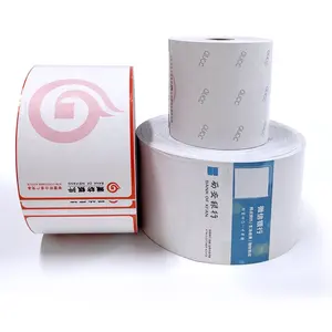 Rotoli di carta termica per ricevute di cassa personalizzati più venduti rotolo di carta termica prestampata OEM 80x80