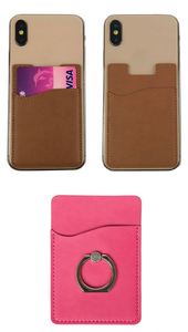Custom Leather Phone Card <b>Holder</b>, Stick-On <b>Wallet</b> for Credit Cards, Compatible with Most Phone Cases - Product Image 4