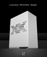 Boîtier pour ordinateur de bureau gamer en aluminium, Mini tour de PC pour carte mère ITX, ordinateur gamer domestique, très petite taille