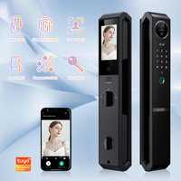 Cerradura Inteligente para Puerta con Reconocimiento Facial, Cerrojo Automático con Huella Dactilar, Contraseña, Tarjeta IC, Desbloqueo Remoto por Aplicación Tuya