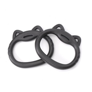 Anneaux de fitness Jump Fitness, 1 paire, noirs, équipement d'entraînement de gymnastique pour usage domestique en intérieur, exercices de traction, étirements - Product Image 4