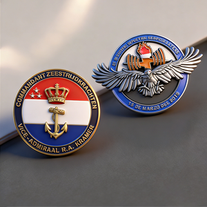 เหรียญที่ระลึกทำจากโลหะสังกะสีผสมจากชิลีทำจากโลหะทองเหลืองเคลือบโลหะเงินและเหรียญที่ท้าทายพร้อมกล่องบรรจุตามสั่ง - Product Image 5