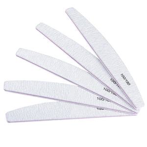<span class=keywords><strong>Lime</strong></span> à ongles professionnelle 100/180, papier de verre demi-lune, tampon de ponçage, meulage - Product Image 2