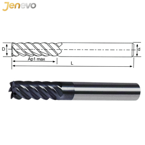 Fraises en bout carrées à 6 cannelures personnalisables outils de CNC <span class=keywords><strong>fraise</strong></span> en bout en carbure monobloc outil de coupe CNC <span class=keywords><strong>pour</strong></span> <span class=keywords><strong>fraise</strong></span> à métaux mèches de routeur - Product Image 3