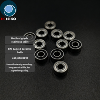 Cartouche de rotor de turbine dentaire haute vitesse SR2-5Z en céramique, à rangée unique, précision P4, compatible autoclave, OEM