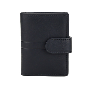 Portefeuille porte-cartes en cuir et aluminium avec système de tirage, fabrication haut de gamme et personnalisation de marque disponible, vente en gros - Product Image 2