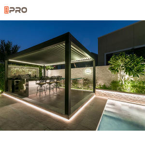 Pérgola de Jardín 6x6, Estructura de Pérgola Abrible para Exteriores - Product Image 1