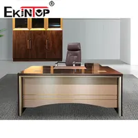 Scrivania a L Ekintop, Tavolo Direzionale, Design per Ufficio Esecutivo, Vendita Calda