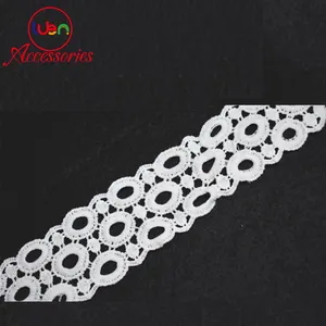 High quality 100% polyester chemical border ribbon and lace trim