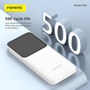 Batterie externe Foneng P62 20000mAh double USB avec écran LED, charge rapide, portable - Product Image 2